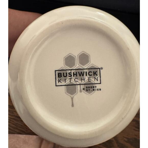 New Bushwick Kitchen Honey Pot with Dipper | Ceramic Jar with Lid | 14 oz - Picture 3 of 5